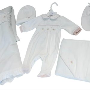 Coordinato Teto e Tatta ricamato a mano