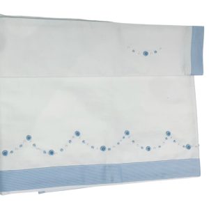 Set  composto da lenzuolino + federa Ricamo a mano