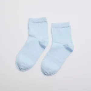 Calzini per bambini azzurri con perle