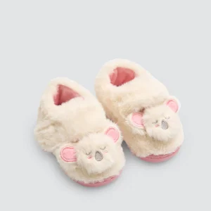 Pantofole per neonati in pelliccia di koala