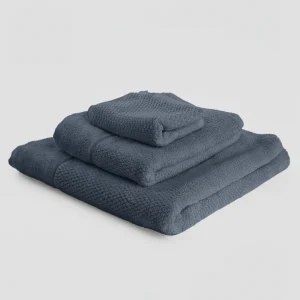 Set di 3 asciugamani blu navy | MUYDEMI