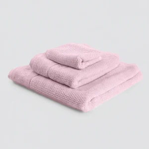 Set di 3 asciugamani rosa | MUYDEMI