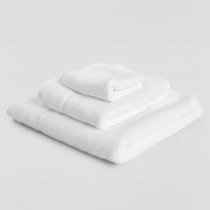 Set di 3 asciugamani bianchi | MUYDEMI