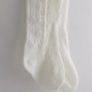 Collant traforato avorio