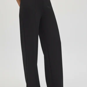 Pantaloni neri a gamba larga