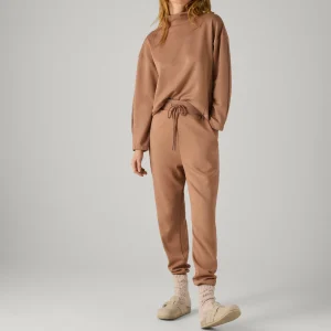 Pantaloni jogger marroni morbidi al tatto