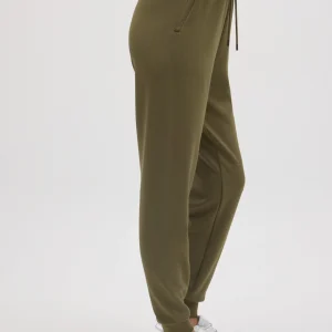 Pantaloni jogger fluidi verdi