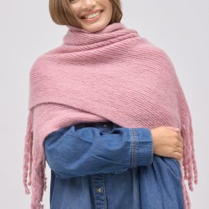 Sciarpa rosa semplice