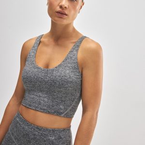 Reggiseno sportivo con parte superiore interna grigia