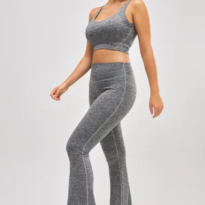 Leggings sportivi grigi a zampa
