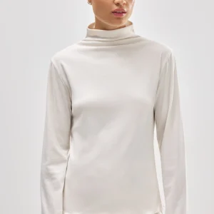 Camicia sportiva termica con colletto Perkins color avorio