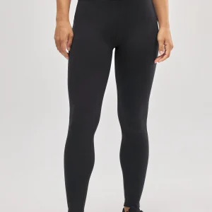 Leggings sportivi termici con interno in peluche nero