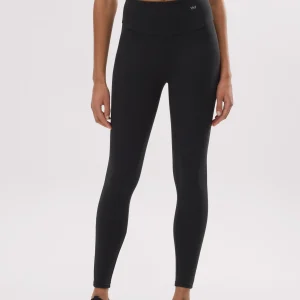Leggings sportivi a vita alta in cotone nero