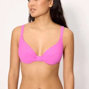 Reggiseno bikini rosa con ferretto, coppa B