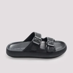 Infradito da spiaggia con fibbie antiscivolo extra comfort nere