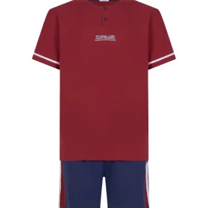 Pigiama corto - Ragno - tibetan red