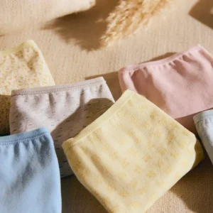 Confezione da 6 slip midi tinta unita e stampati