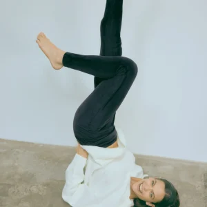 Comodi leggings termici in pile nero