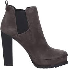 GUESS – Tronchetto Stivaletti Marrone Moro in Pelle Scamosciata – Tacco a Blocco 12 cm