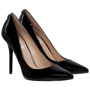 GUESS – Décolleté in Pelle Verniciata Nera con Tacco 10 cm