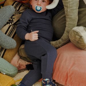PREVENDITA Set base per neonati: felpa e jogger blu navy
