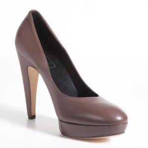 ANNA F. – decolletè pelle marrone