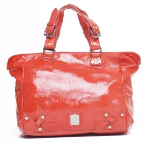 C’N’C’ Costume National – Borsa a mano arancione grande in pelle