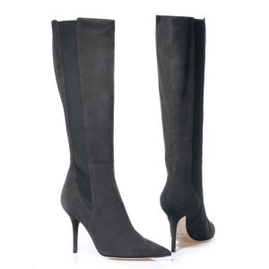 DOLCE & GABBANA – Stivale Donna Scamosciato Asfalto (EU 40)