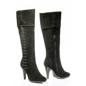 LAURA BIAGIOTTI – Stivale Donna Nero Tacco Alto Scamosciato (EU 40)