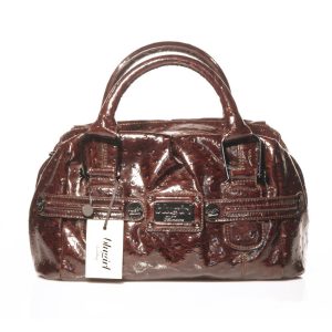 BLUGIRL by Blumarine – Bauletto donna marrone effetto struzzo