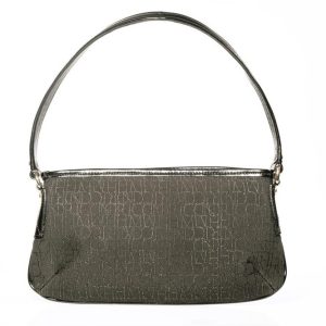 JOHN RICHMOND – Borsa a mano nera donna in jacquard e vernice