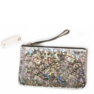 PIECES – Pochette donna madreperla in ecopelle