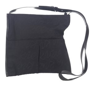 KRIZIA – Borsa a tracolla nera donna in tela con zip