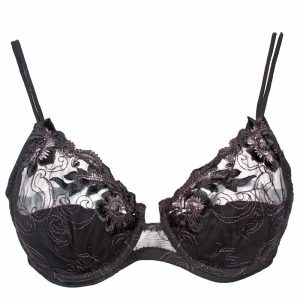 VALERY – Reggiseno Nero Pizzo Ricamato