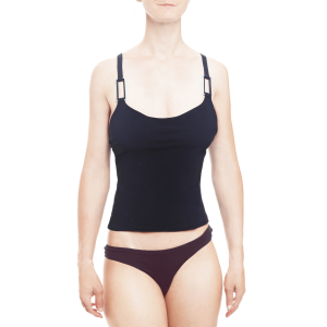 CALVIN KLEIN – Canotta intima donna nera elasticizzata