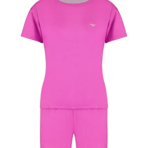 pj set - Emporio Armani - viscosa logo studs