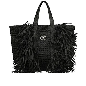 borsa mare - Miss Bikini Luxe - rafia frangia