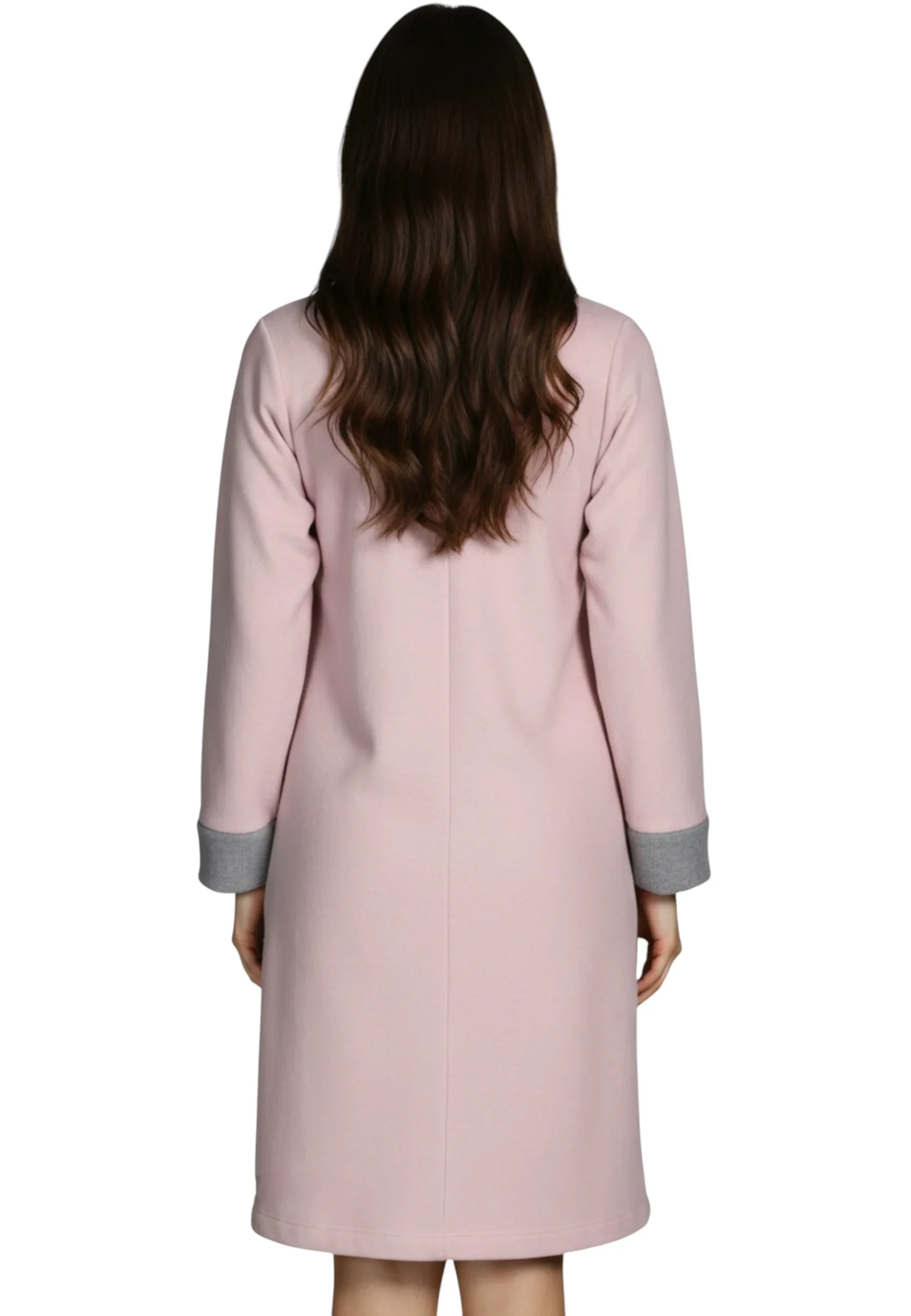 vestaglia - donna - punto milano - animalier - immagine 3