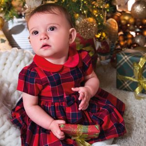 Abito natalizio neonata Sarabanda