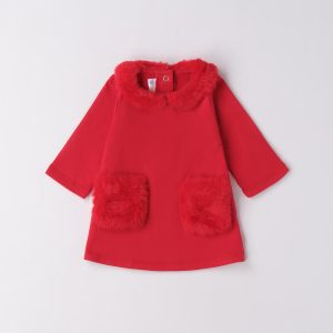 Abito bimba neo rosso sarabanda