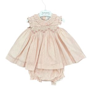 Vestito con culotte ricamato a mano