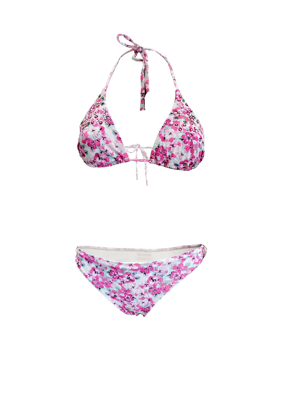 bikini - Ilaria Vitagliano - perle e fiori