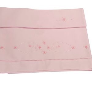 Set  composto da lenzuolino + federa Ricamano a Mano