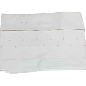 Set  composto da lenzuolino + federa Ricamato a Mano