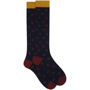 calzini - Gallo - navy zodiac