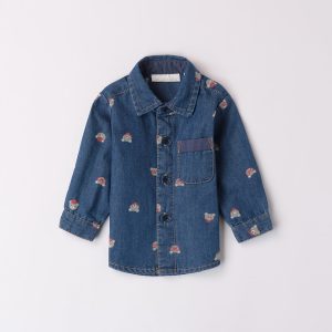 Camicia Jeans neonato sarabanda