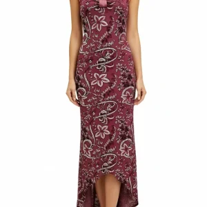 camicia da notte - Rosanna Ansaloni - luxe bordeaux