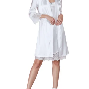 Kimono - Donna - Raso e Pizzo