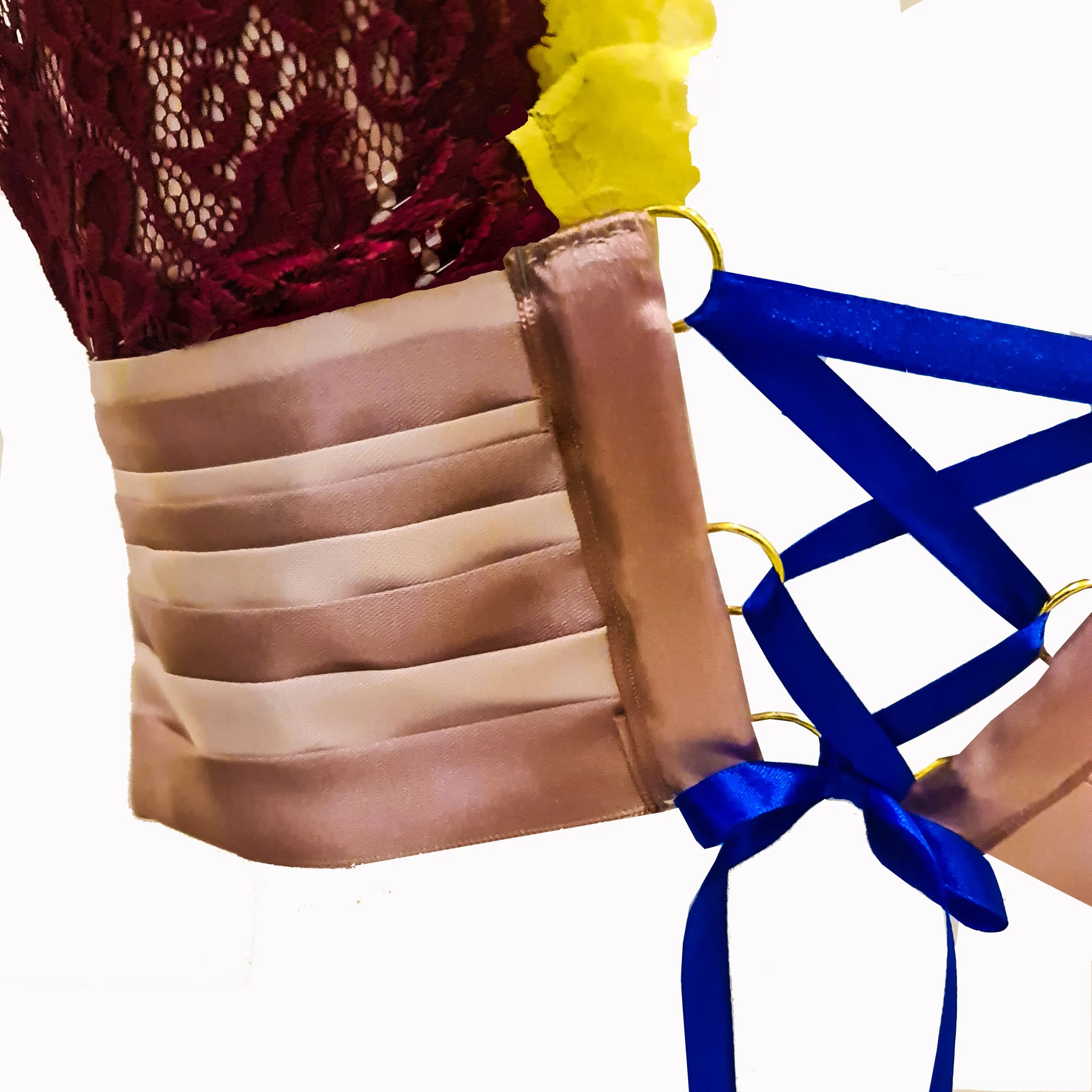 SUPERBA. Corpetto plissettato con piume - immagine 3