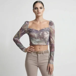 GUESS – Top Bustier Manica Lunga